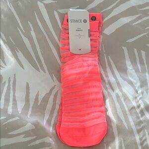 Stance Pink Ribbed Hosiery Socks